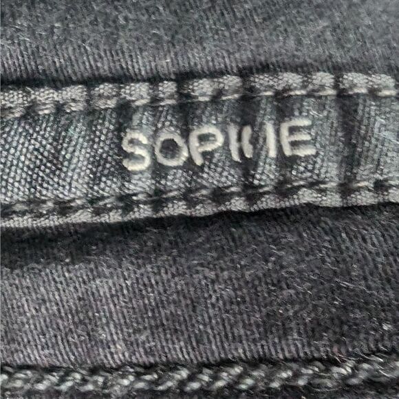 Agolde Sophie Ankle Cropped Skinny Jeans Black Size 25 - Picture 8 of 10